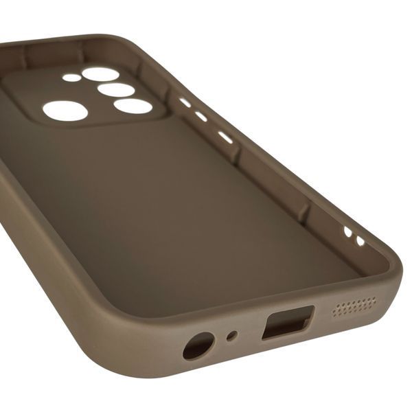 Чехол силиконовый Soft Touch с 3D принтом для Tecno Spark Go (KG5m) коричневый (Полная защита камеры) 0044719 фото