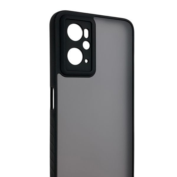 Чехол для Oppo A36 черный матовый полупрозрачный (бампер, защита камеры) 0062287 фото