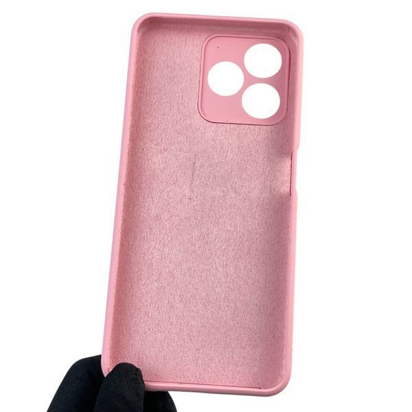 Чохол для Realme C53 силіконовий з мікрофіброю нековзний на реалмі с53 рожевий 0031810 фото