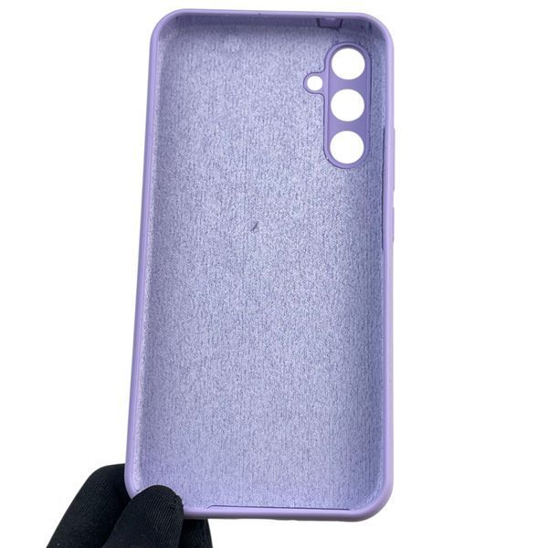 Чохол для Samsung Galaxy A34 5G (SM-A346E) силіконовий з мікрофіброю нековзний на самсунг а34 5г бузковий 0031940 фото