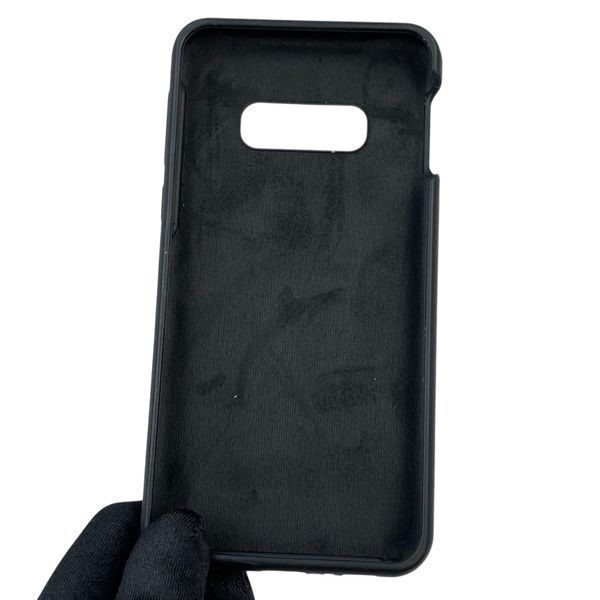 Чехол для Samsung Galaxy S10E (SM-G970F) силиконовый с микрофиброй нескользящий на самсунг с10е черный 0032164 фото