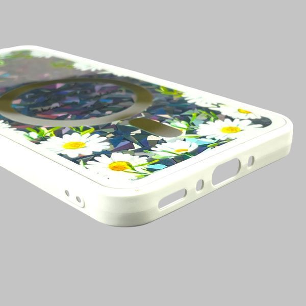 Чехол для Samsung Galaxy A35 5G (SM-A356B) с 3д эффектом с магнитом магсейф на самсунг а35 5г белый 0012008 фото