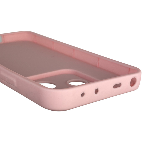 Чохол силіконовий Soft Touch з 3D принтом Майнкрафт для Xiaomi Redmi Note 14 4G EU рожевий (Повний захист камери) 0041637 фото