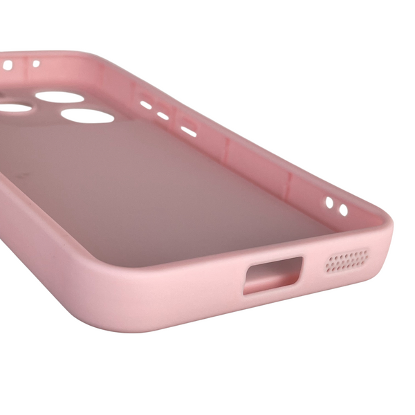 Чохол силіконовий Soft Touch з 3D принтом Майнкрафт для Xiaomi Redmi Note 14 4G EU рожевий (Повний захист камери) 0041637 фото