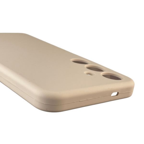 Чохол для Samsung Galaxy S24 Plus (SM-S926B) силіконовий з мікрофіброю нековзний на самсунг с24 плюс пудровий 0032203 фото