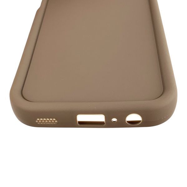 Чехол силиконовый Soft Touch для Samsung Galaxy A03s коричневый (Полная защита камеры) 0053948 фото