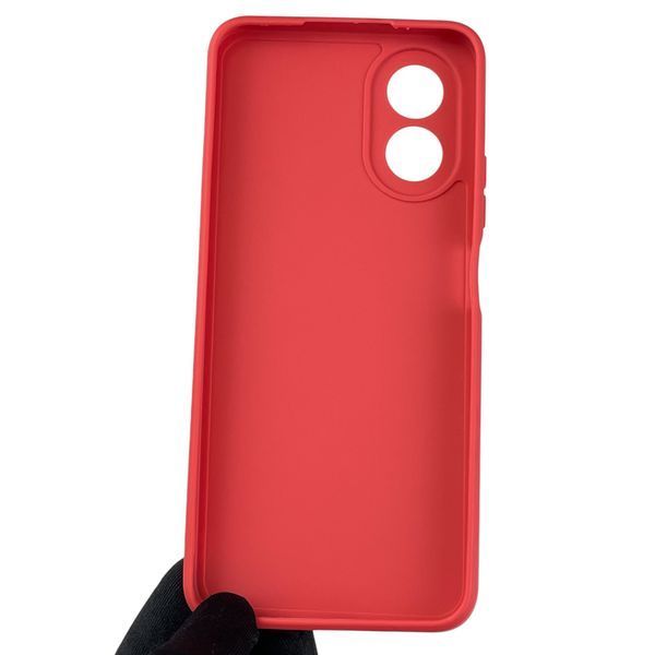 Чехол для OPPO A38 с квадратными гранями с защитой камеры на оппо а38 красный 0012407 фото