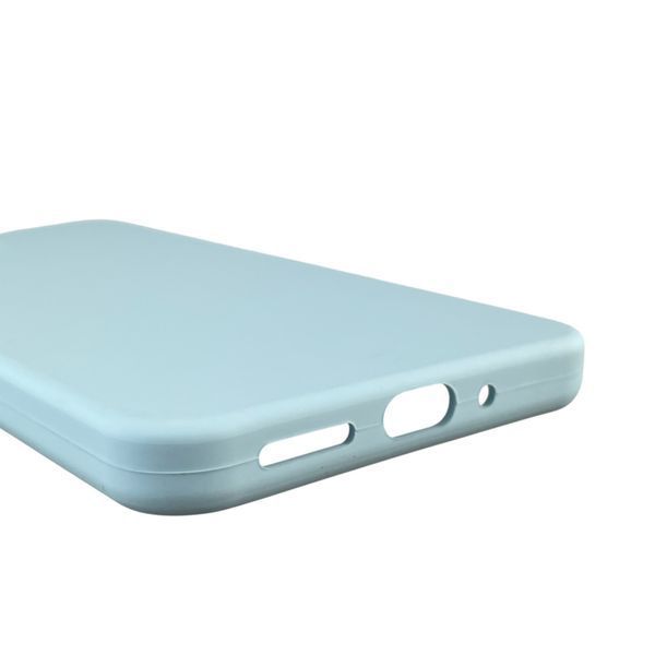 Чехол для Xiaomi Redmi 13C силиконовый с микрофиброй нескользящий на сяоми редми 13с голубой 0032590 фото