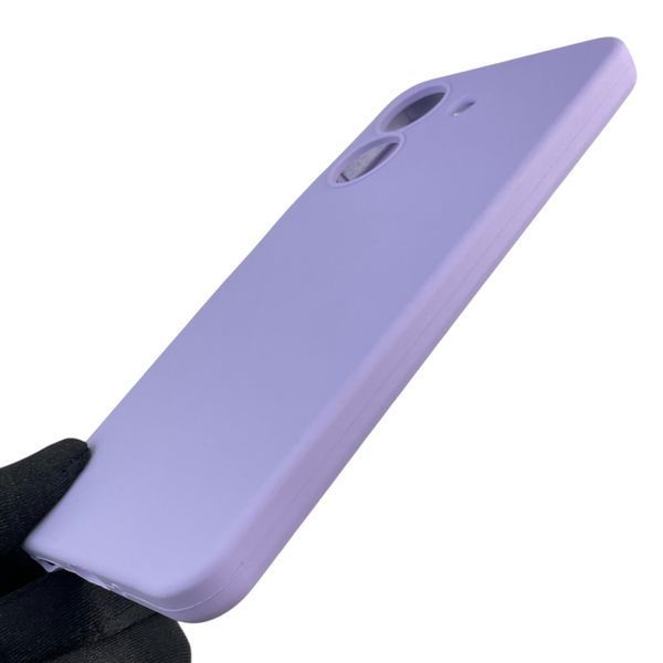 Чехол для Xiaomi POCO C65 силиконовый с микрофиброй нескользящий на сяоми поко с65 сиреневый 0032472 фото