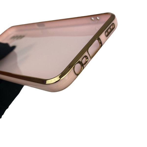 Чехол для Oppo A31 с кольцом MagSafe с золотой окантовкой на оппо а31 пудровый gs1 0022190 фото