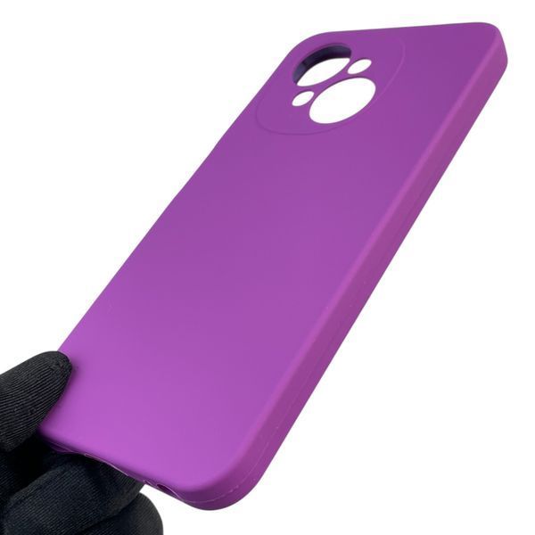 Чохол для Tecno Spark Go 1 (KL4) силіконовий з мікрофіброю нековзний на техно спарк го 1 фіолетовий 0032291 фото