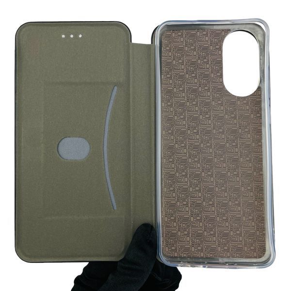 Чехол-книжка для OPPO A78 4G с подставкой на оппо а78 4г чёрная 0001623 фото