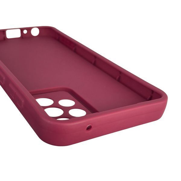 Чохол силіконовий оригінальний Soft Touch з 3D принтом кумедний тед ведмідик для Samsung Galaxy A52 5G (SM-A526) бордовий (Повний захист камери) 0048715 фото