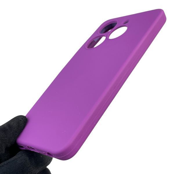 Чохол для Tecno Spark 20C BG7n силіконовий з мікрофіброю нековзний на техно спарк 20с фіолетовий 0032277 фото