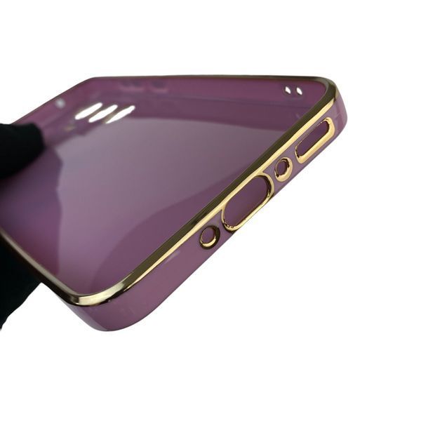 Чехол для Samsung Galaxy A35 5G SM-A356B с кольцом MagSafe с золотой окантовкой на самсунг а35 черничный gs1 0022388 фото