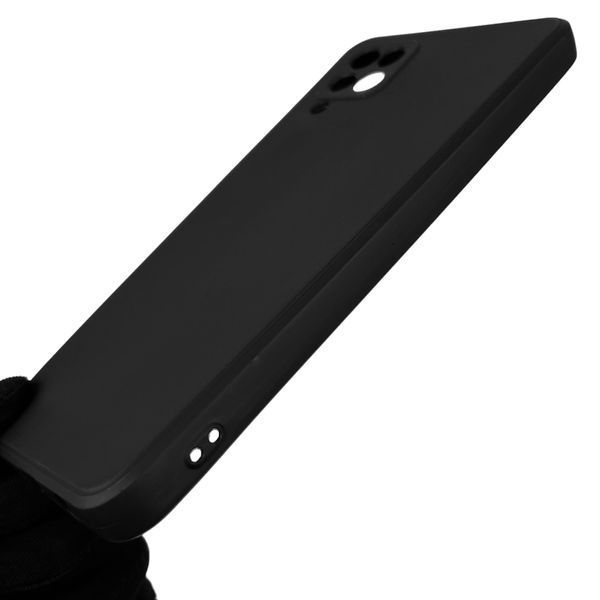 Чехол для Samsung Galaxy A12 SM-A127F с квадратными гранями c защитой камеры на самсунг а12 чёрный 0001280 фото