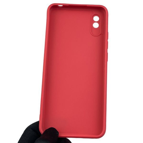 Чохол для Xiaomi Redmi 9A з квадратними гранями із захистом камери на сяомі редмі 9а червоний 0012759 фото