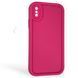 Чехол силиконовый Soft Touch для Apple iPhone X малиновый (Полная защита камеры) 0044255 фото 1