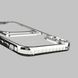 Чохол для Apple iPhone XR зі срібною окантовкою з кишенькою для карток на айфон ХР срібний 0013047 фото 5
