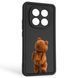 Чохол силіконовий оригінальний Soft Touch з 3D принтом кумедний тед ведмідик для Xiaomi Redmi Note 14 Pro 4G чорний (Повний захист камери) 0049065 фото 1
