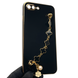Чохол для телефона Apple iPhone 7 Plus жіночій із ремінцем з прикрасами та золотою окантовкою на айфон 7 плюс чорний gs1 0016198 фото 1