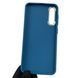 Чехол для Samsung Galaxy A50s (SM-A507F) с защитой на камеры с микрофиброй на самсунг а50с синий 0012176 фото 2