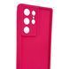 Чехол силиконовый Soft Touch для Samsung Galaxy S24 Ultra малиновый (Полная защита камеры) 0054093 фото 3