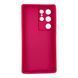 Чехол силиконовый Soft Touch для Samsung Galaxy S24 Ultra малиновый (Полная защита камеры) 0054093 фото 2