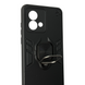 Чехол для телефона Motorola G84 бронированный с магнитным кольцом и защитой камеры черный 0051113 фото 4