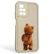 Чохол силіконовий оригінальний Soft Touch з 3D принтом кумедний тед ведмідик для Xiaomi Redmi 10 молочний (Повний захист камери) 0048816 фото