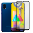 Защитное стекло для телефона Samsung Galaxy M31 (SM-M315F) противоударное полноэкранное на самсунг м31 черное