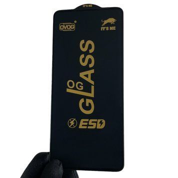 Защитное стекло 6D OG для телефона OnePlus 8T противоударное полноэкранное на ван плас 8т чёрное 0002560 фото