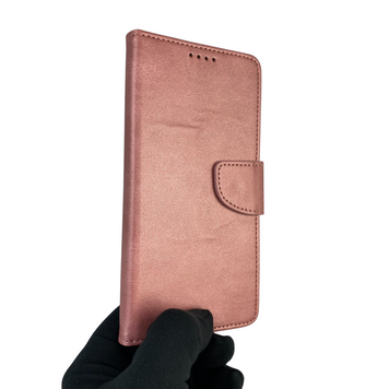 Чохол-книжка для телефона Tecno Spark 6 Go (KE5) шкіряна з магнитною застібкою на техно спарк 6 го рожева 0025342 фото