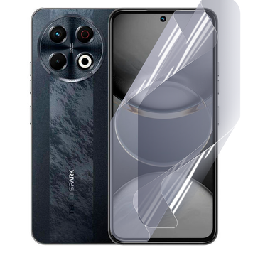 Плівка гідрогелева для Tecno Spark 30 Pro глянцева протиударна на техно спарк 30 про прозора 0035168 фото