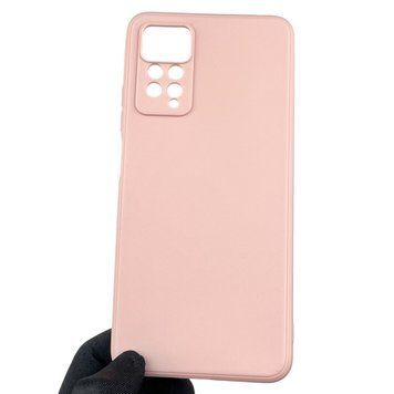 Чехол для Xiaomi Redmi Note 11 Pro 4G с квадратными гранями с защитой камеры сяоми нот 11 про 4г пудровый 0012810 фото