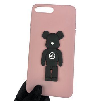 Чохол для Apple iPhone 8 Plus дитячий з ведмедиком на айфон 8 плюс бежевий 0002624 фото