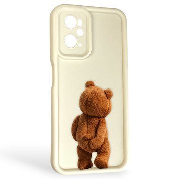 Чохол силіконовий Soft Touch з 3D принтом кумедний тед ведмідик для OPPO A76 молочний (Повний захист камери) 0049389 фото