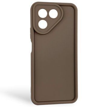 Чехол силиконовый Soft Touch для Tecno Pova 7 (LJ7 ) коричневый (Полная защита камеры) 0054488 фото