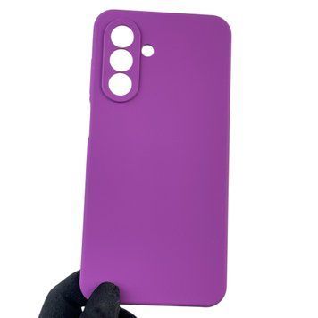 Чехол для Samsung Galaxy A26 (SM-A266) силиконовый с микрофиброй нескользящий на самсунг а26 фиолетовый 0031891 фото