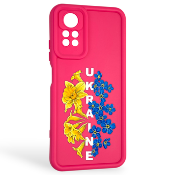 Чехол силиконовый Soft Touch с 3D принтом для Xiaomi Redmi Note 12 Pro малиновый (Полная защита камеры) 0042326 фото