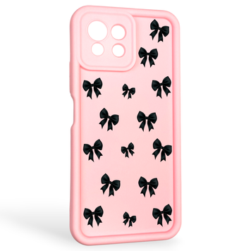 Чехол силиконовый Soft Touch с 3D принтом для Xiaomi Mi 11 Lite розовый (Полная защита камеры) 0040632 фото