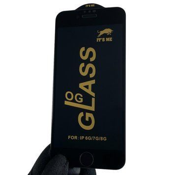 Захисне скло для телефону 6D OG Apple iPhone 7 протиударне на айфон 7 чорне 0002547 фото