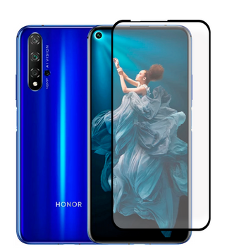 Захисне скло для телефона Honor 20 протиударне повноекранне на хонор 20 чорне 0038140 фото