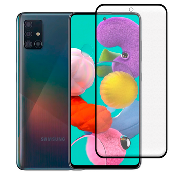 Захисне скло МАТОВЕ для телефона Samsung Galaxy A51 (SM-A515F) протиударне повноекранне на самсунг а51 чорне 0039040 фото