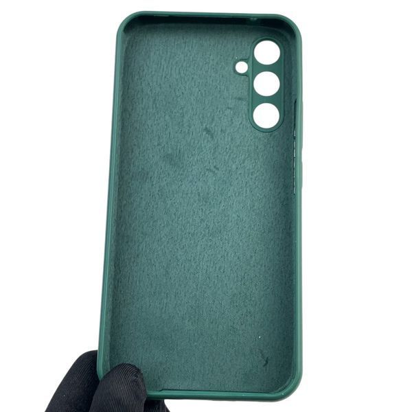 Чехол для Samsung Galaxy A34 5G (SM-A346E) силиконовый с микрофиброй нескользящий на самсунг а34 5г зеленый 0031941 фото