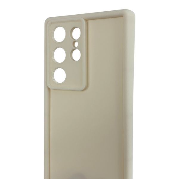 Чехол силиконовый Soft Touch для Samsung Galaxy S24 Ultra молочный (Полная защита камеры) 0054094 фото