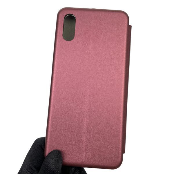 Чохол-книжка для Xiaomi Redmi 9A з підставкою на сяомі редмі 9а бордова 0000480 фото