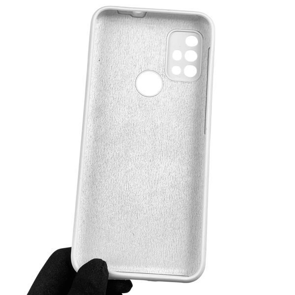 Чехол для Motorola Moto G10 (789437) силиконовый с микрофиброй нескользящий на моторола г10 белый 0031748 фото