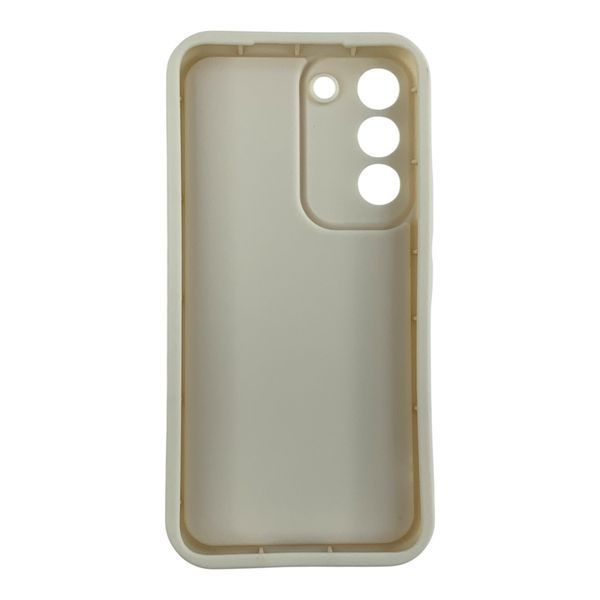 Чохол силіконовий Soft Touch з 3D принтом для Samsung Galaxy S22 молочний (Повний захист камери) 0057697 фото