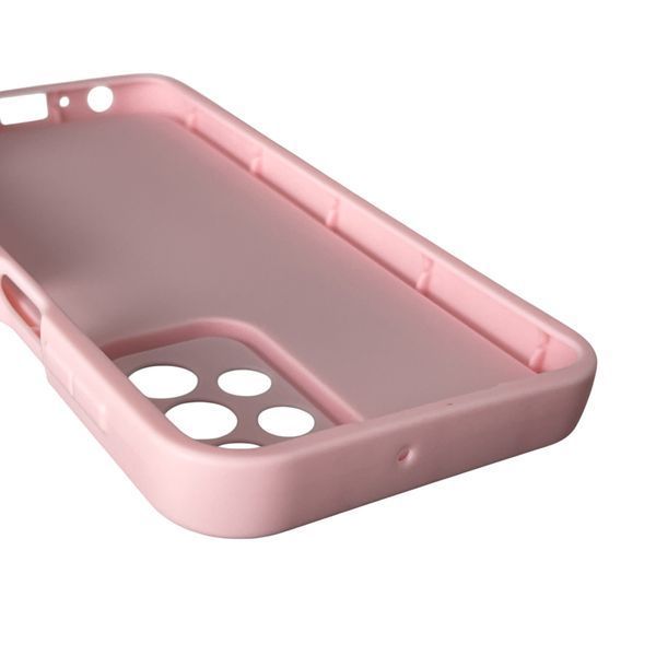 Чехол силиконовый Soft Touch с 3D принтом мема сибу для Samsung Galaxy A23 5G розовый (Полная защита камеры) 0048088 фото
